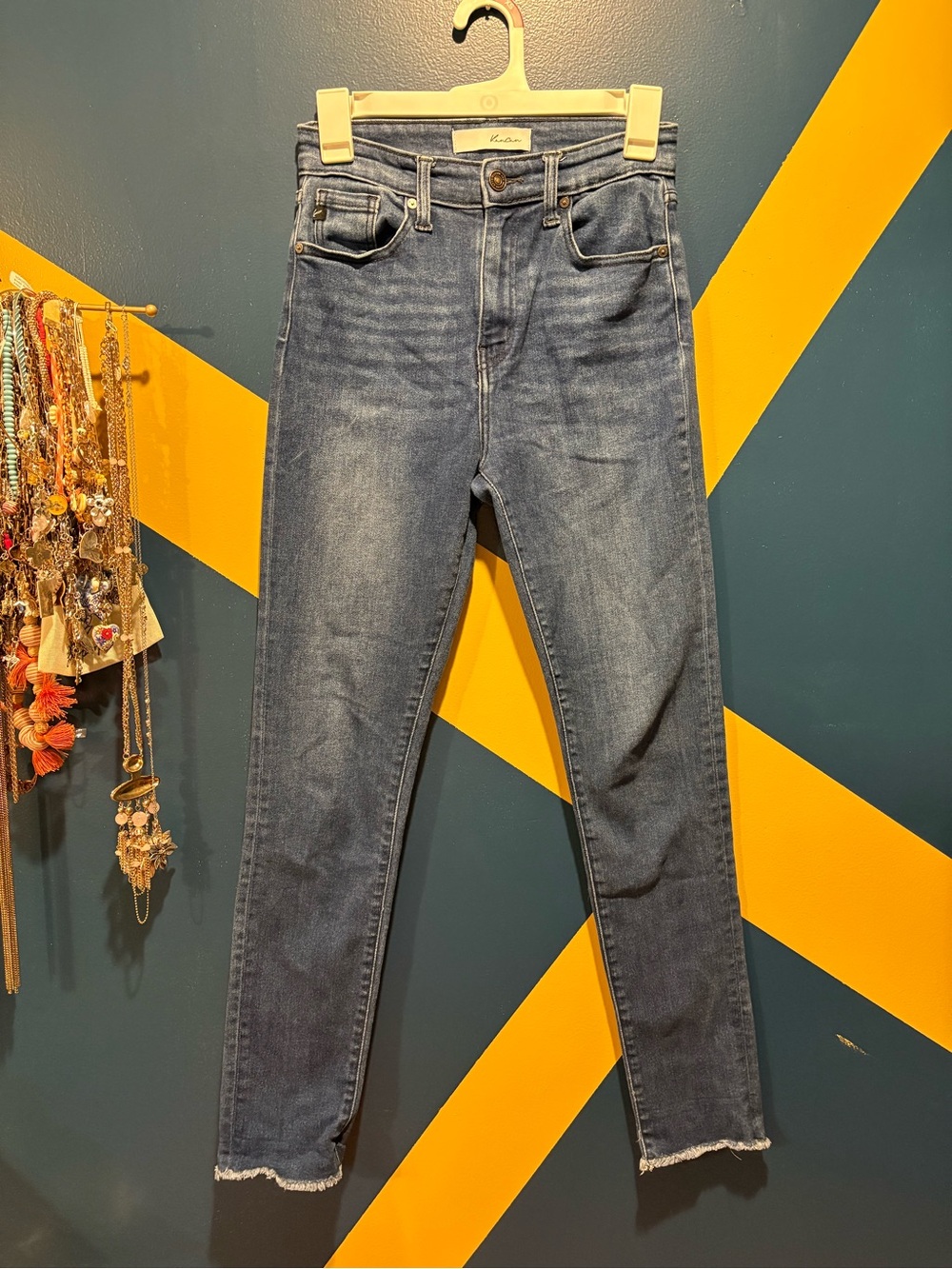 Kancan Medium Wash High Rise Skinny Jeans EUC